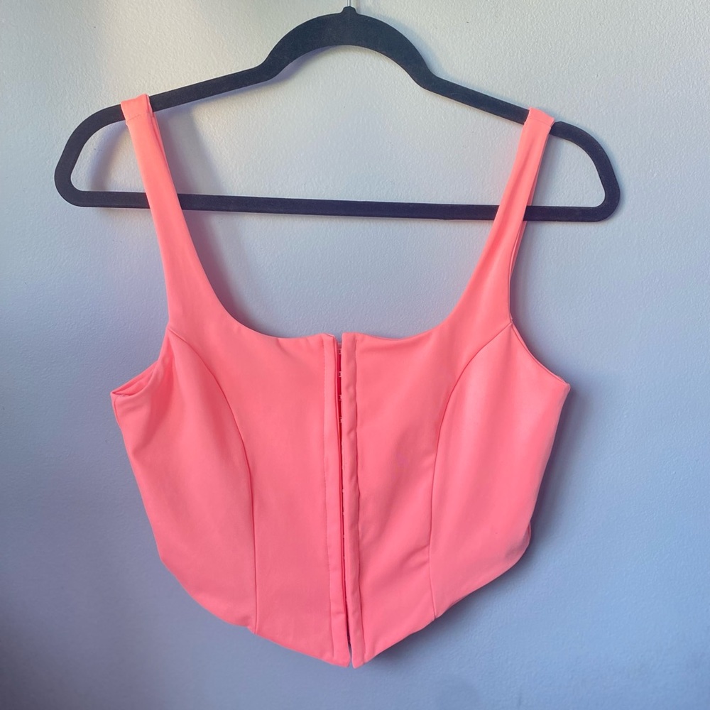 Pink corset top